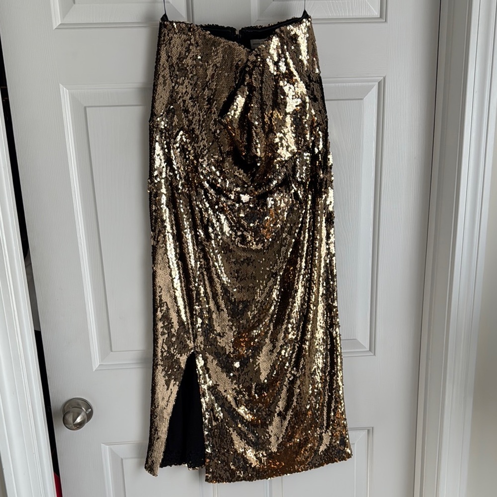 Gold Sequin Skirt